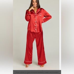 Mumu red “Naughty” Christmas pajamas